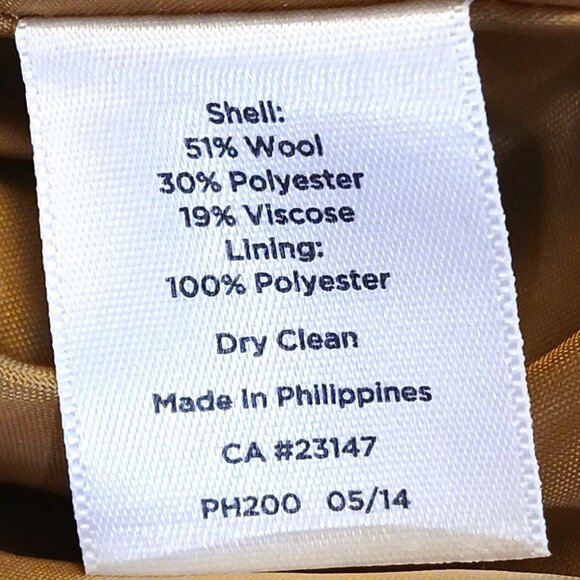 70s Style Womens Talbots Mini Skirt Size 6 Orange Wool Pencil Plaid Kangaroo - Picture 4 of 4